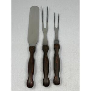 Vtg Lot of 3‎ Cutco Serving Utensils Meat Forks Cake Spatula 1026 1027 1028